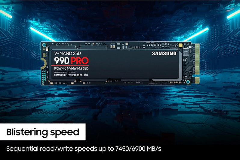 1TB - Samsung 990 Pro NVME PCIe 4.0 M.2 2280 (MZ-V9P1T0B/AM)